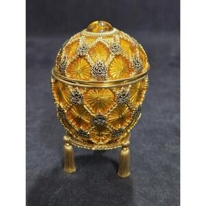 Joan Rivers Imperial Treasures III Coronation Egg with Stand, Box & Certificate